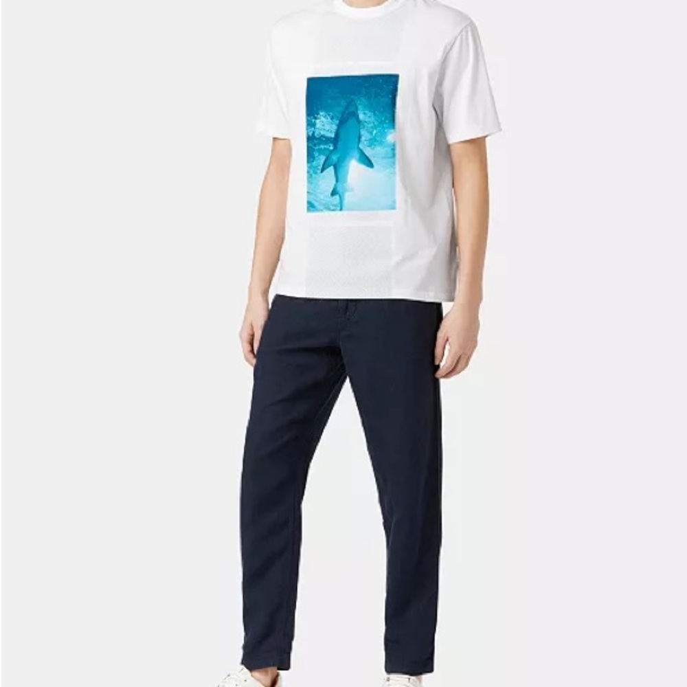 Hugo Boss Men’s Graphic Cotton T-Shirt Shark